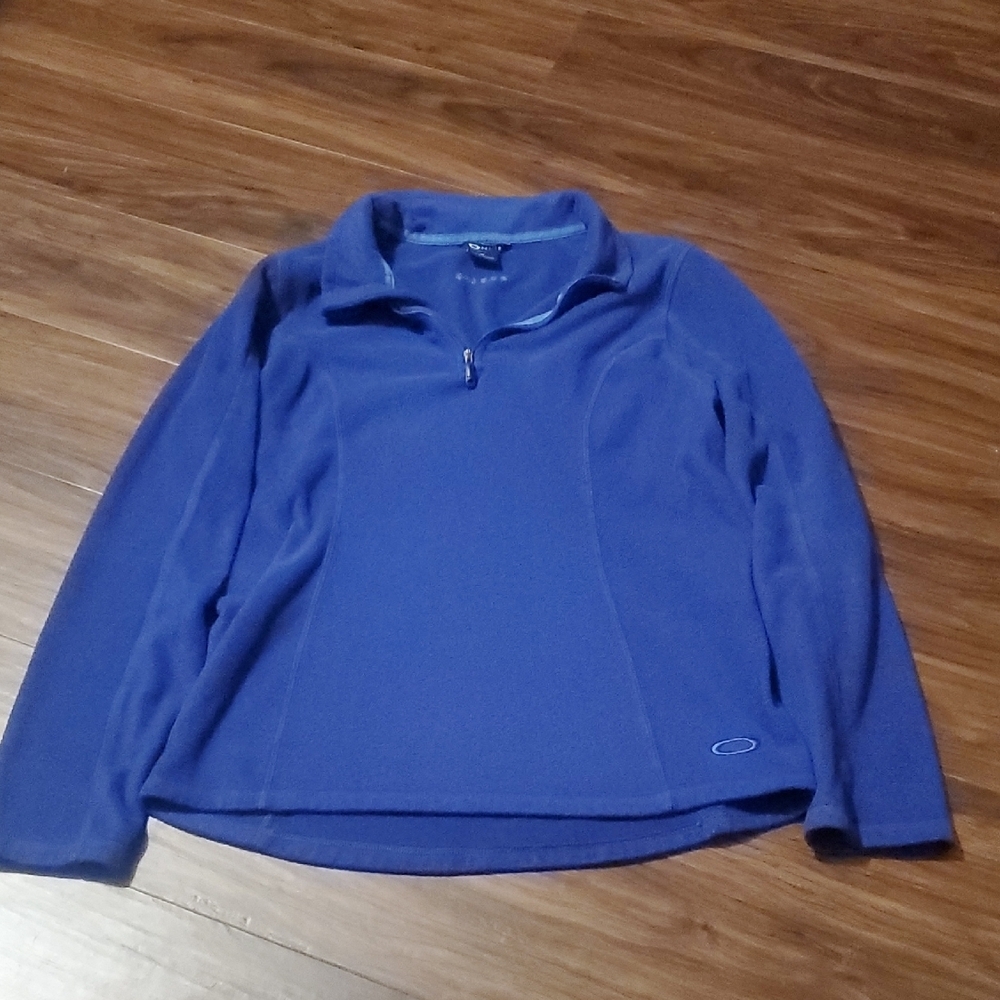 Oakley Women's Blue Quarter-Zip Sweatshirt